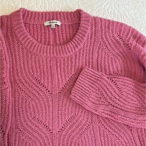 EUC Madewell Hot Pink Pullover Sweater